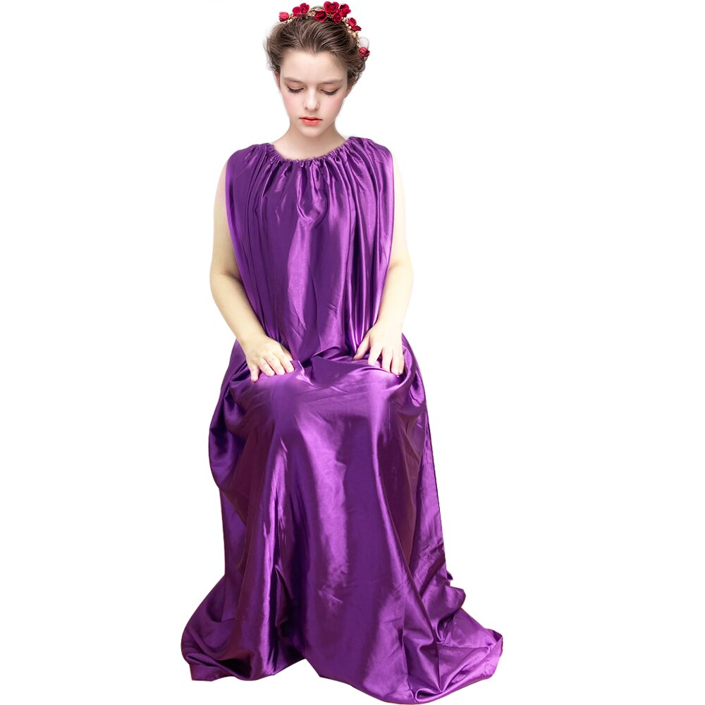 Respirant Yoni robes à vapeur robe de désintoxication vaginale imité tissu de soie vapeur fonctionnelle vêtements v-vapeur corps couverture: Violet