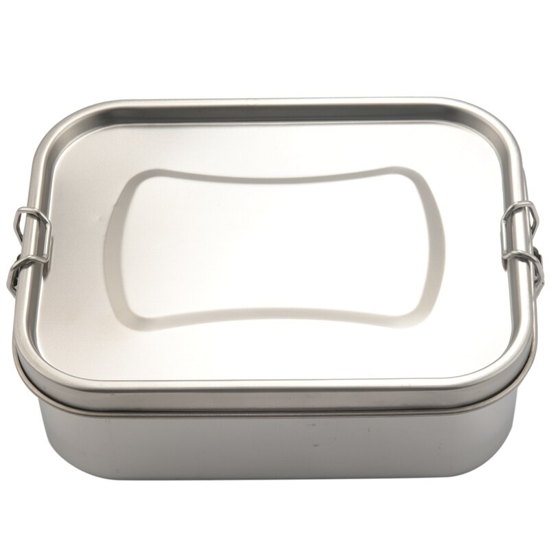 Stainless Steel Bento Box Lunch Container,3-Compartment Bento Lunch Box for Sandwich and Two Sides,1400 Ml Food Container for Ki