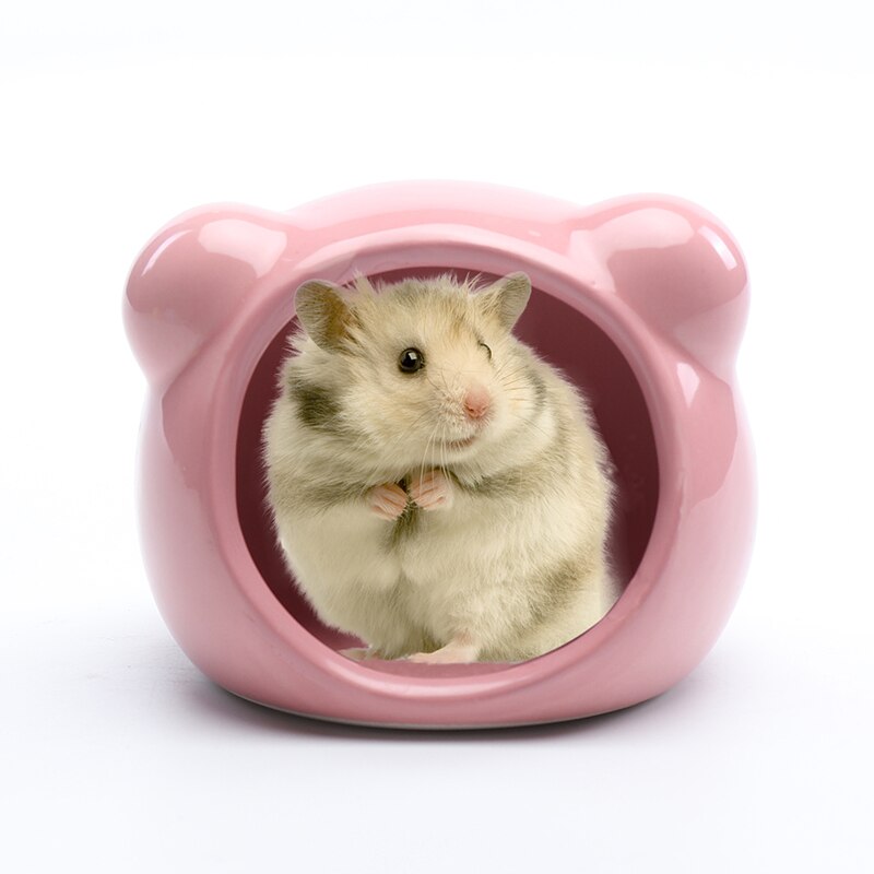 Nid de Hamster en céramique, Pot à nourriture en céramique, petit nid de Hamster, fournitures de refroidissement d'été