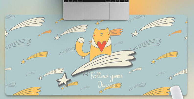 Mouse Pad Cute Desk Mats Kawaii Desk Pad Kawaii Mouse Pad Deskpad for Home Computer Keyboard Gaming Office Accessories 80x30cm: 300x800x2mm 13