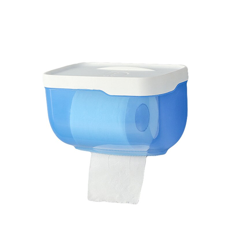 Wall-Mounted Tissue Box, Bathroom Waterproof Toilet Paper Holder, Paper Towel Box Organizer Household