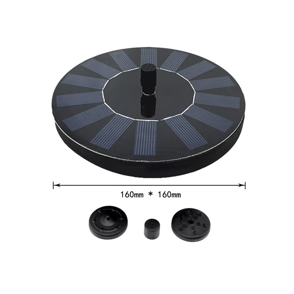 Drtools Mini Round Solar Suspension Floating Water Fountain For Garden Decoration Solar Fountain Pool Pond Decor Easy To Install