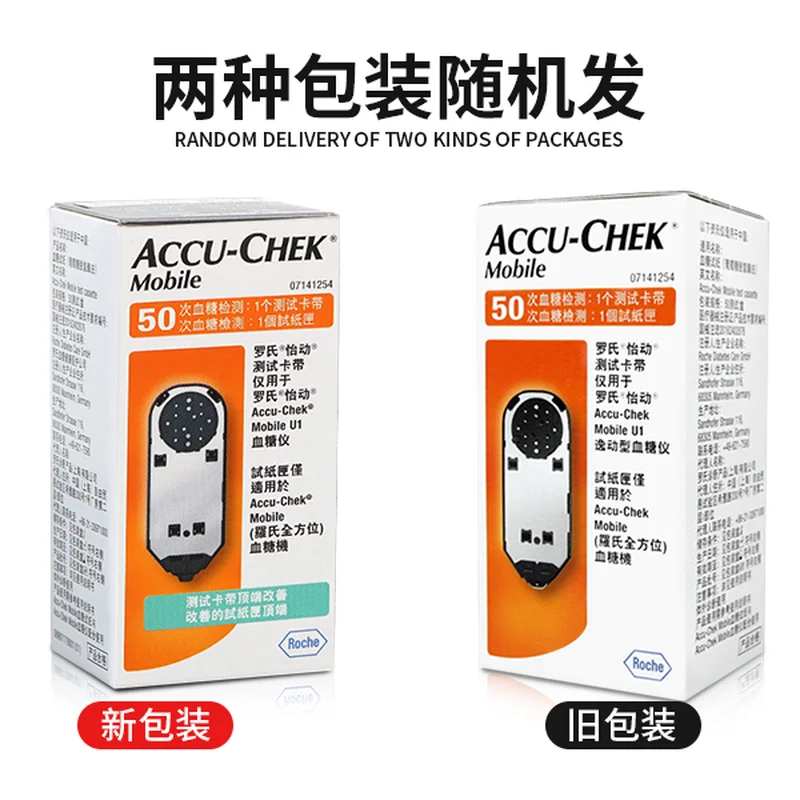 AccuChek Mobile 100 Teststreifen Accu Chek Diabetiker-Blutzuckermessgerät für Glukose