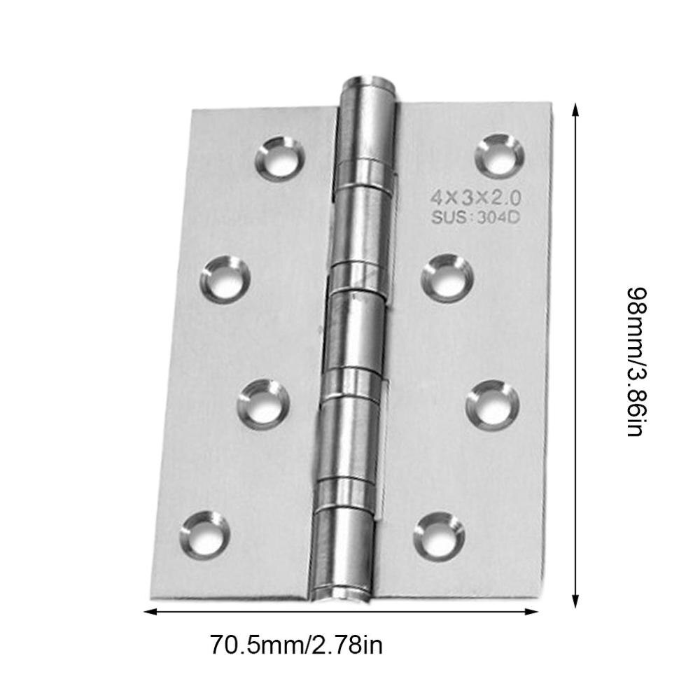 Wood Door Exquisitely Durable Stainless Steel Free Slot Bearing Thickened Mute Sub-door Hinge: 1