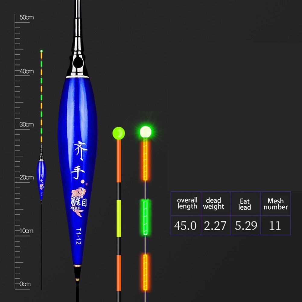 Luminous Smart Led Fishing Float Highly Sensitive Fish Bite Remind Buoy Gravity Sensor Glowing Electric Night With Battery
