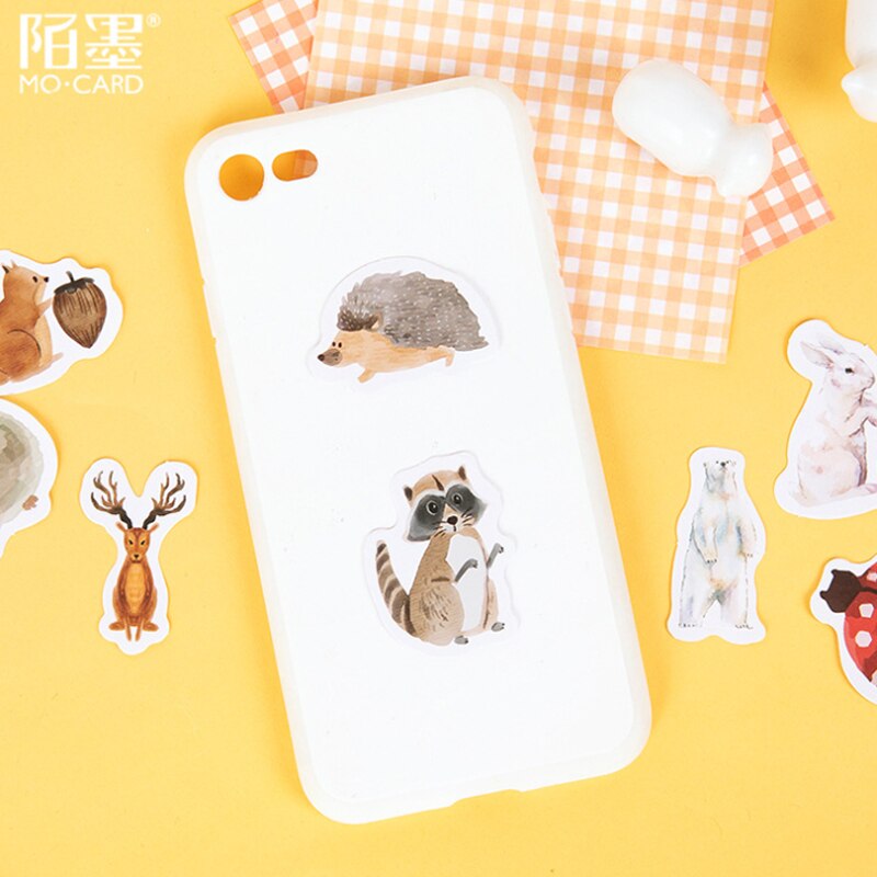 46Pcs/box Cute Animal farm Decoration label Multifunction Scrapbooking Sticker DIY Dairy Decoration