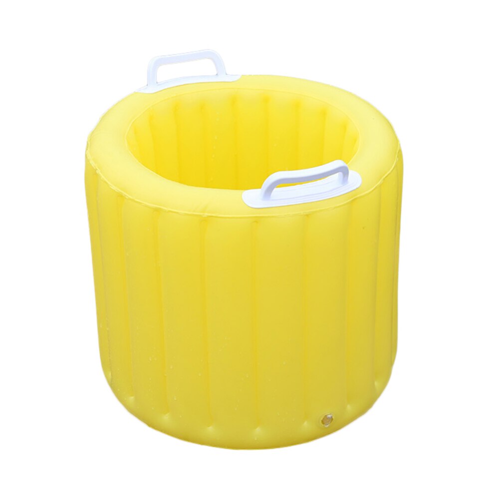 Portátil cubeta para lavar autos inflable plegable cubo de agua 20l pesca al aire libre cubo para coche lavado contenedor para Camping viaje: Yellow