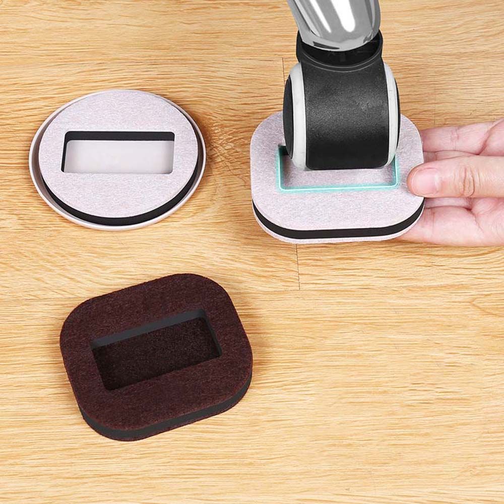 Bloc de protection en feutre auto-adhésif pour sol en bois dur, 5 pièces, tapis antidérapant, roues, bouchon de sol, fixation de chaise, tasse à roulettes
