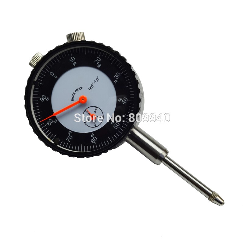 The Black Background With Red Pointer Inch Indicator 0-1 " x 0.001" Inch Dial Indicator
