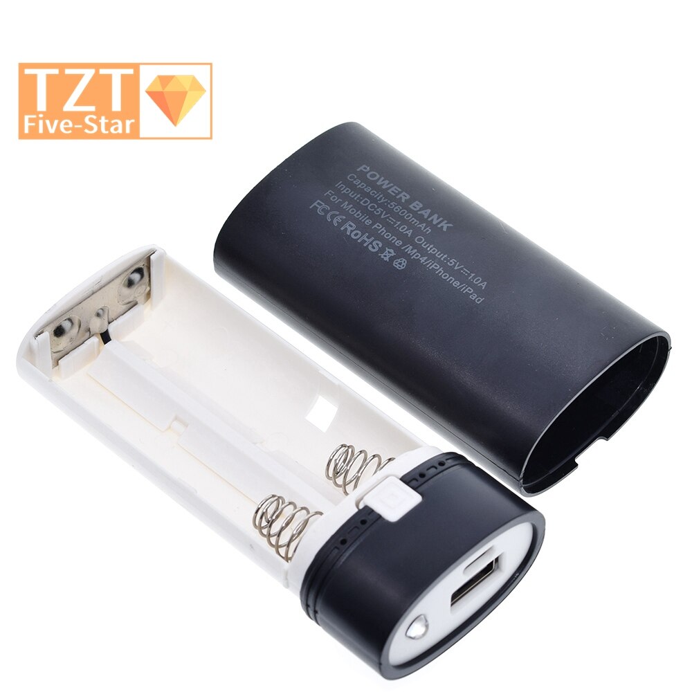 Afneembare Met Indicator Licht Voor Slimme Telefoon Power Bank Case Batterij Praktisch Voor 18650 Batterij