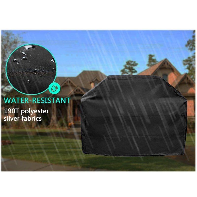 BBQ Grill Cover Outdoor Grill Rain UV Proof Canopy Dust Protector For Gas Charcoal Electric Barbecue Stove Barbeque Accessories