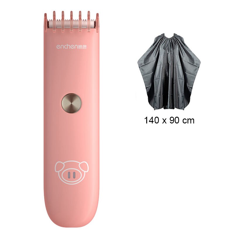 Newborn Baby Hair Clipper Children Hair Clippers Electric Quiet Trimmer Kids Silent Cutting Machine Infant Women Hair Cutting: Pink set1