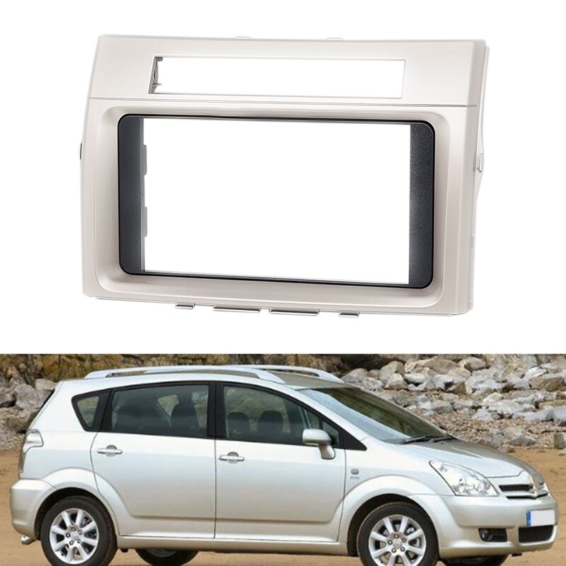 Radio montada en CD de coche/DVD de 2DIN para TOYOTA Corolla Verso 2004, Panel estéreo con marco de montaje