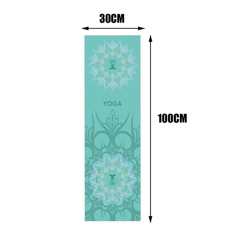 30*100Cm Draagbare Fitness Yoga Sport Handdoek Mat Afdrukken Patroon Opvouwbare Pilates Mat Zachte Antislip Indoor Outdoor Sport levert