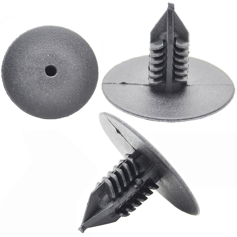 50Pcs For Toyota VW Renault 10mm Car Hole Plastic Rivets Fasteners Fender Bumper Push Pin Clips