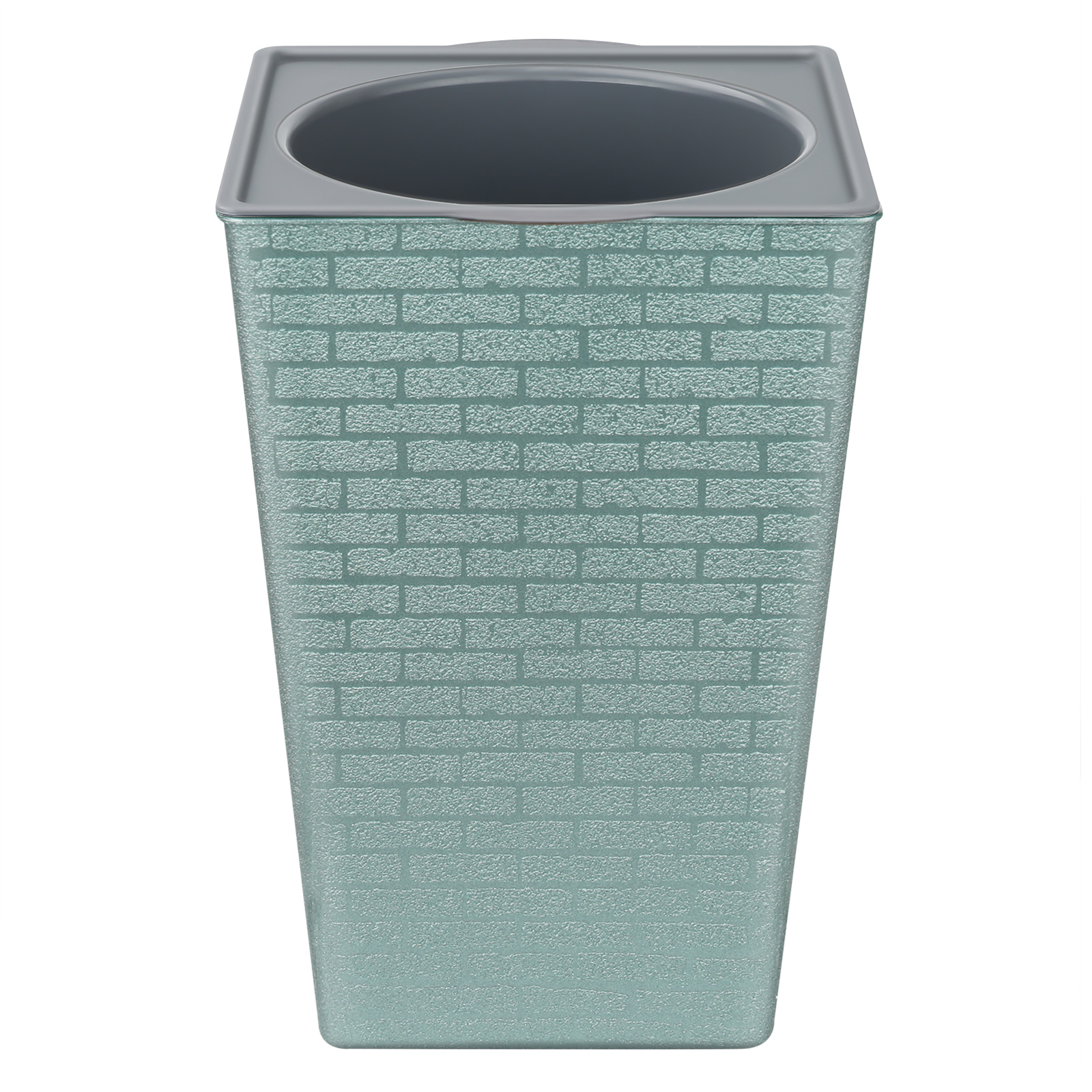 Plastic Brick Pattern Flowerpot Shape Garden Flower Pot for Garden Courtyard Indoor Large Flower Pot Garden Supplies: Yellow / Medium