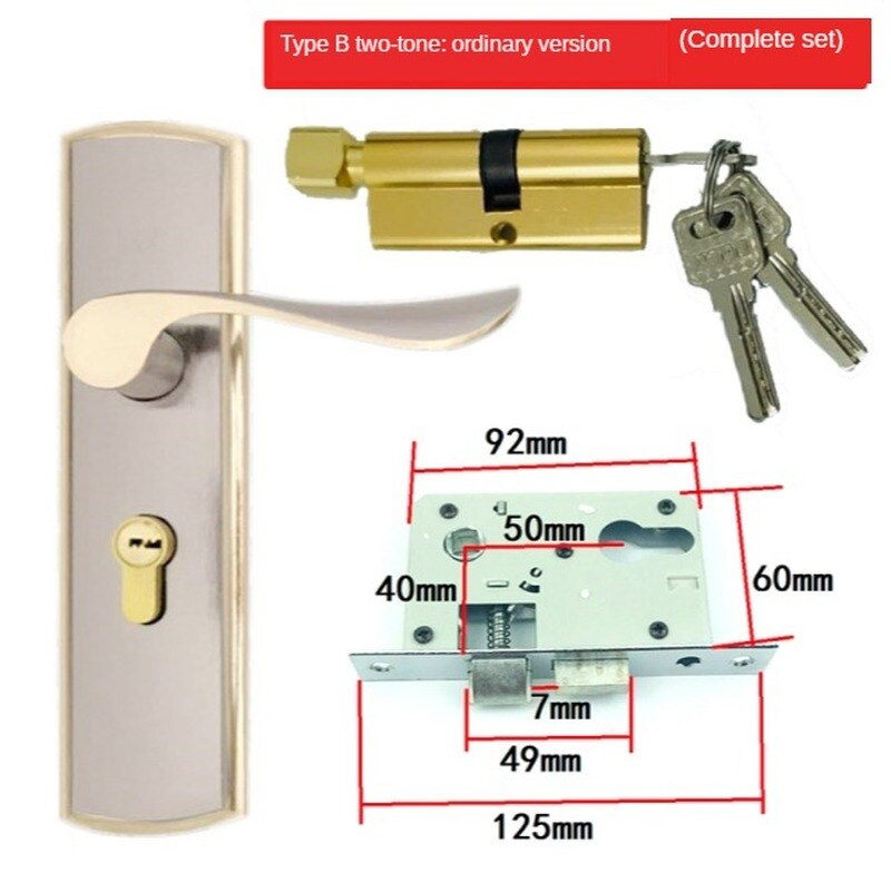 Allgemeine Zweck Innen Türschlösser Haushalt Aluminium Legierung Schlösser Holz Türen Zimmer Türschlösser Stahl-holz Tür Schlösser Schlösser