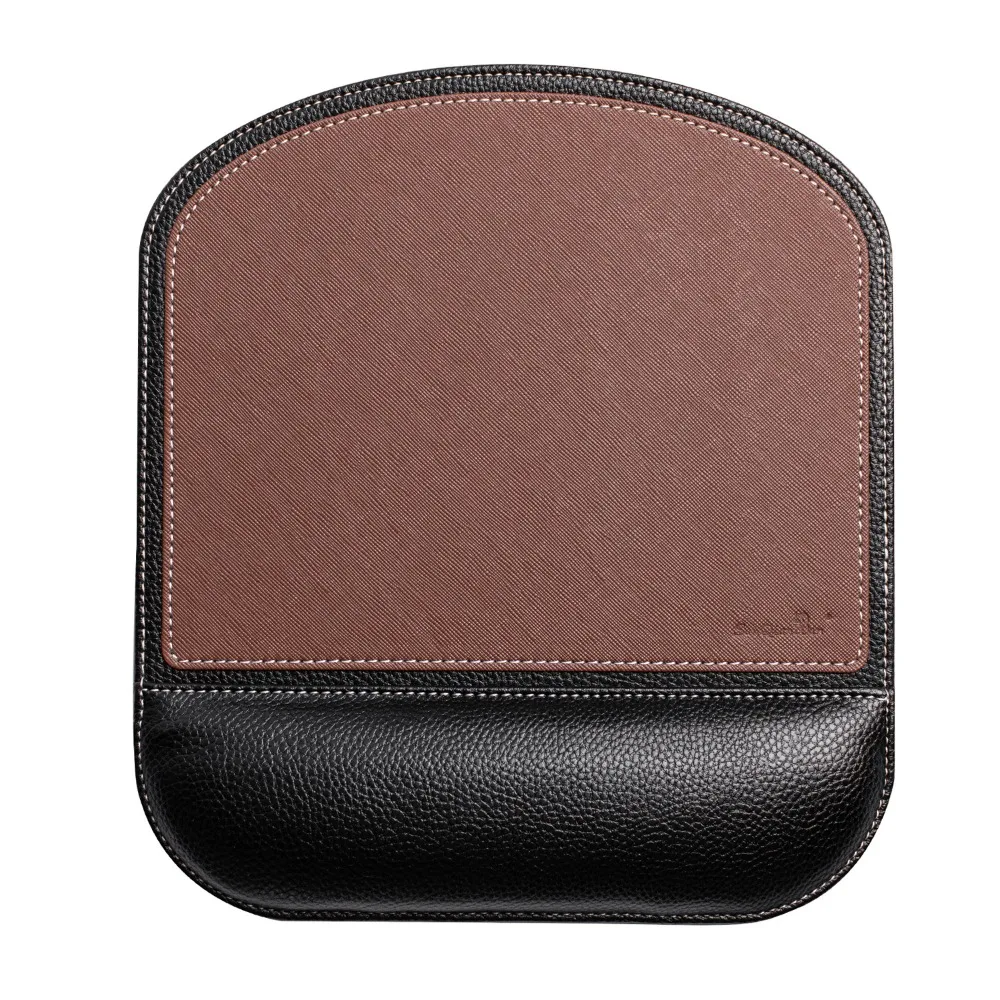 Anti-Slip Wrist Rest Mouse Pad Ergonomic Leather Hand Support Mouse Mat Soft Comfortable Accessories Office: WHITE