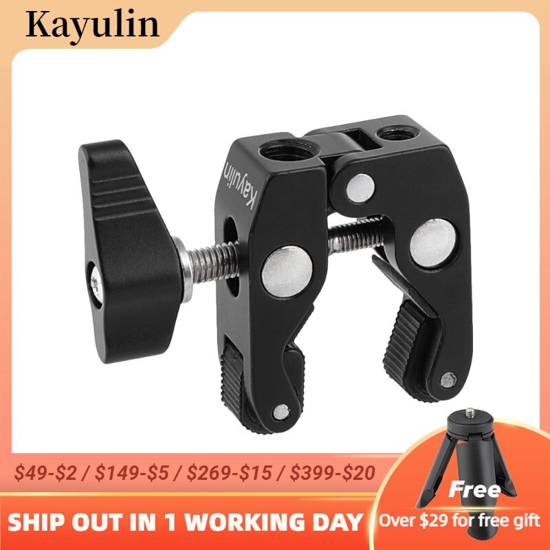 Kayulin Super Crab Clamp With 1/4&quot;-20 &amp; 3/8&quot;-16 Mounting Points for photo studio