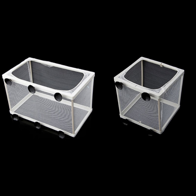 Aquarium Fish Tank Breeding Breeder Isolation Box Aquarium Hatchery Grow Seedlings Reproduction Holder: 26X15X18cm
