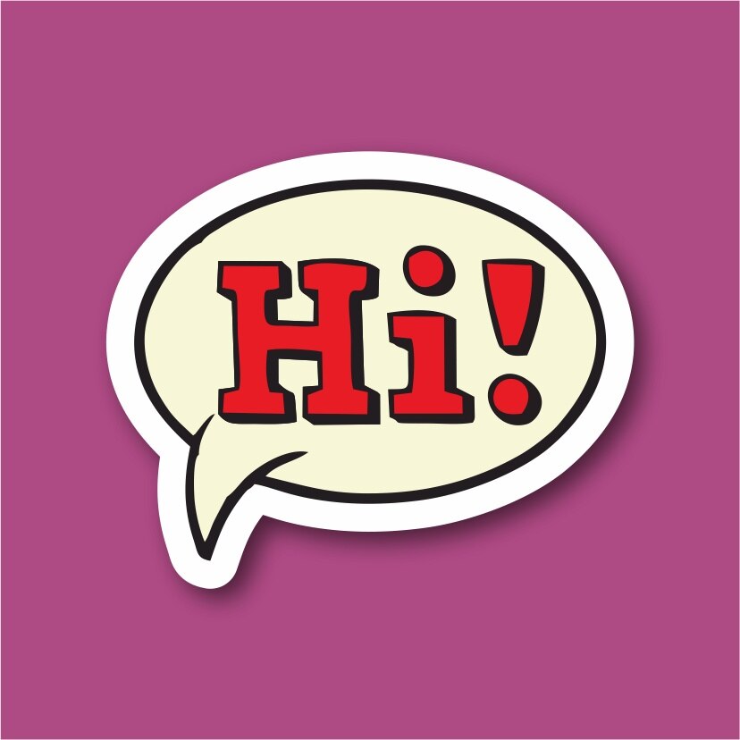 Hi Pop Art Laptop En Telefoon Sticker-Decal Max.8cm