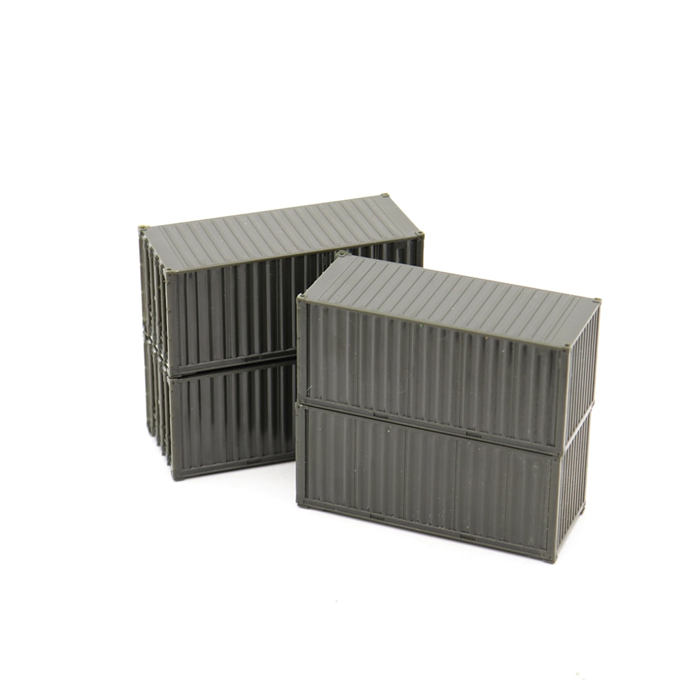 20GP 1/87 HO Scale Model Train Container Freight Car For Railroad Railway Accessories Layout
