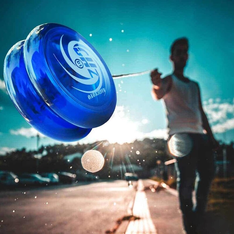 Magicyoyo, ein responsives jojo mit  d1 ghz, ideal für kinder und anfänger, inklusive schnur, handschuhen und tasche.