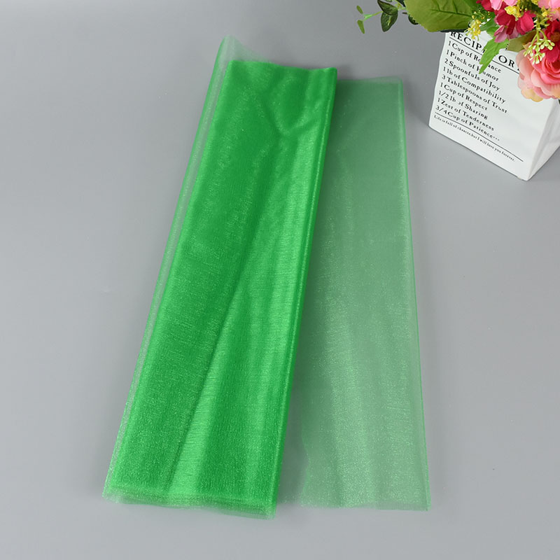 Rollo de tul para decoración de boda, tela transparente de Organza de cristal para fondo de de cumpleaños, fajas para silla de boda, hilo decorativo, 5/10m