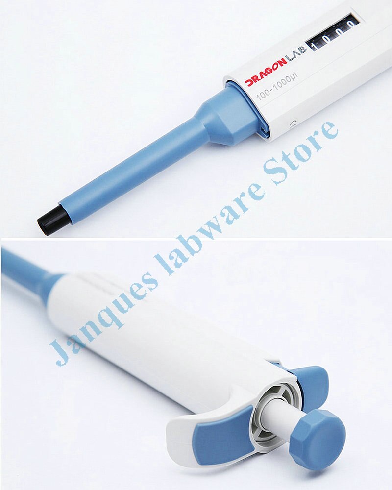 Pipetta regolabile a canale singolo dragon lab 1pcs, micro campionatore digitale continuo manuale, pipetta per grandi volumi