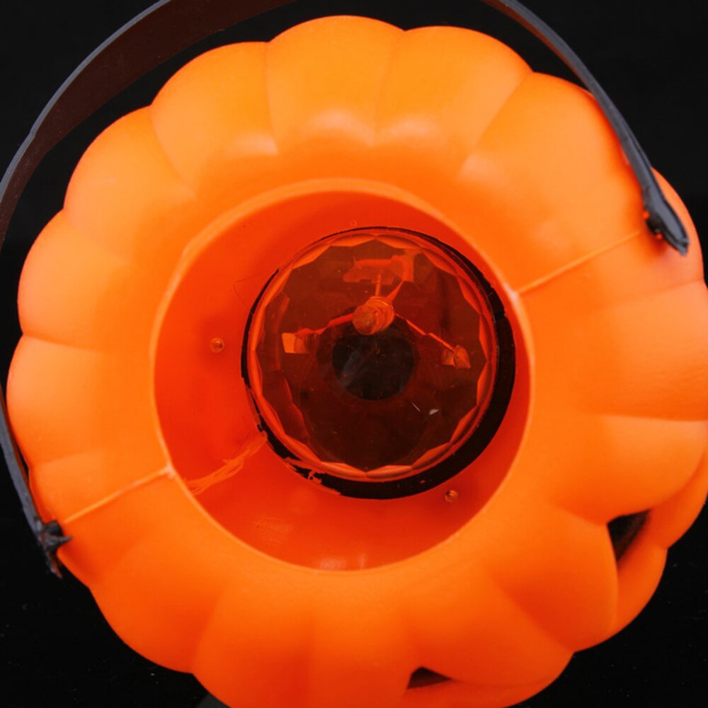Portable Pumpkin Lanterns Candy Jar LED Lantern Light Props Party Supplies for Kids