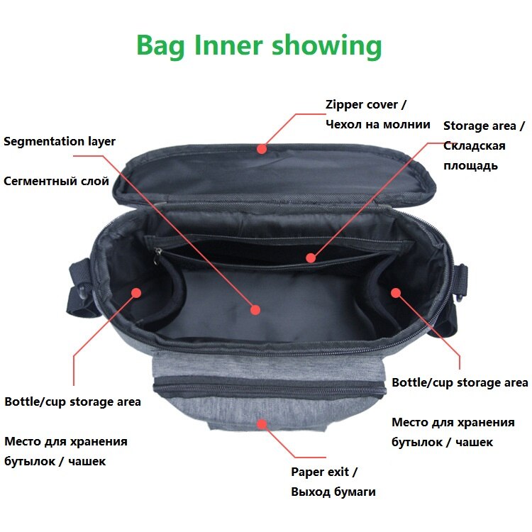 Mutter Tasche Baby Kinderwagen Windel Taschen große kapazität Lagerung tasche auf griff Hängen tasche können hängen oder hopbos kinderwagen Zubehör