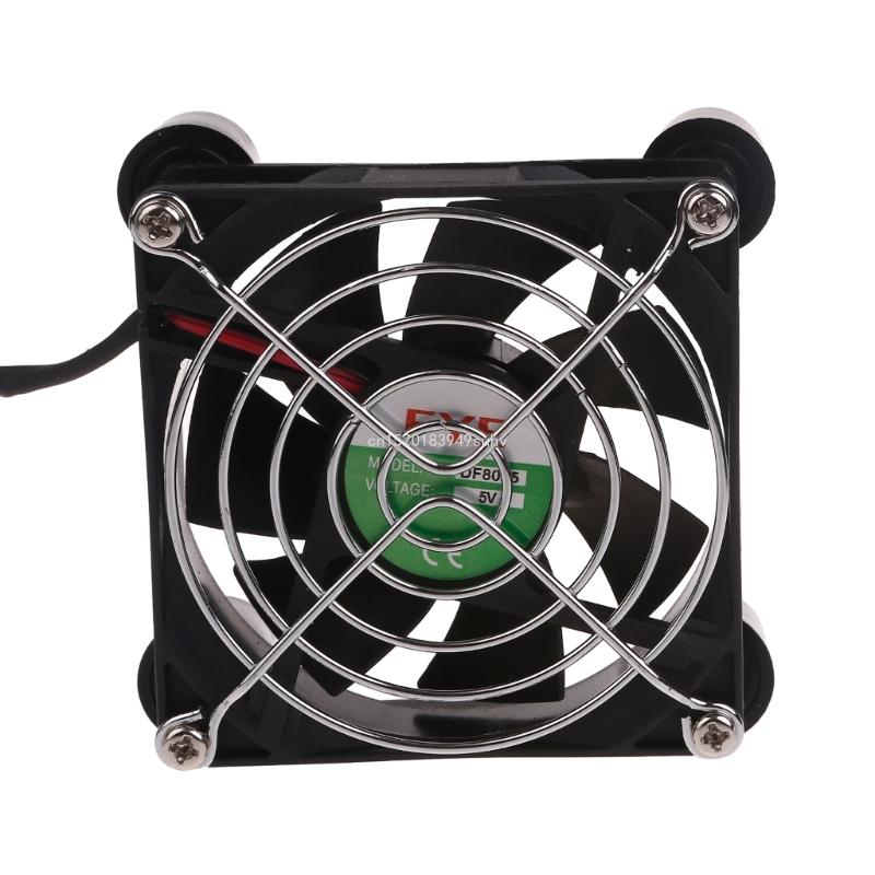 Wentylator chłodzący obudowę 5 V Router USB Telewizor/szerokopasmowy dekoder Zewnętrzne wyciszenie