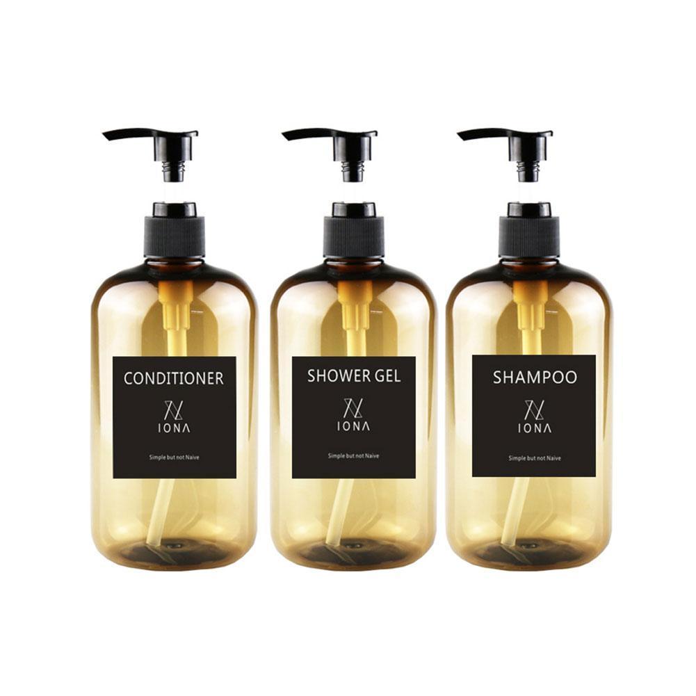 Waterproof Bottle Stickers Shampoo Conditioner Body Wash Shower Bottle Sticker Decal Shower Gel Label Removable Detergent Label