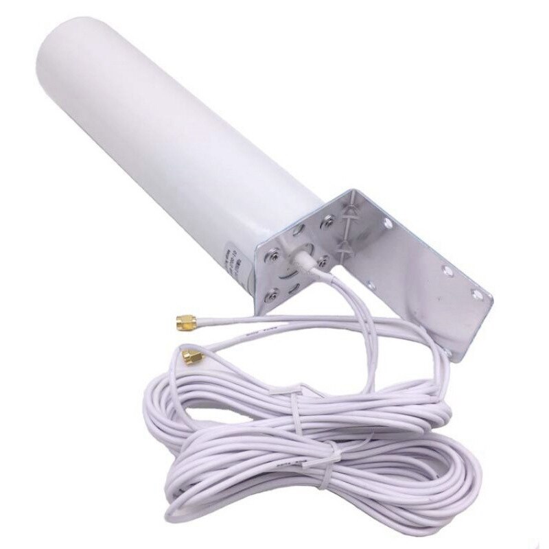 Antena 4G LTE SMA antena externa 3G 4G antena exterior 10-12DBi con conector SMA Dual para módem Router 3G 4G