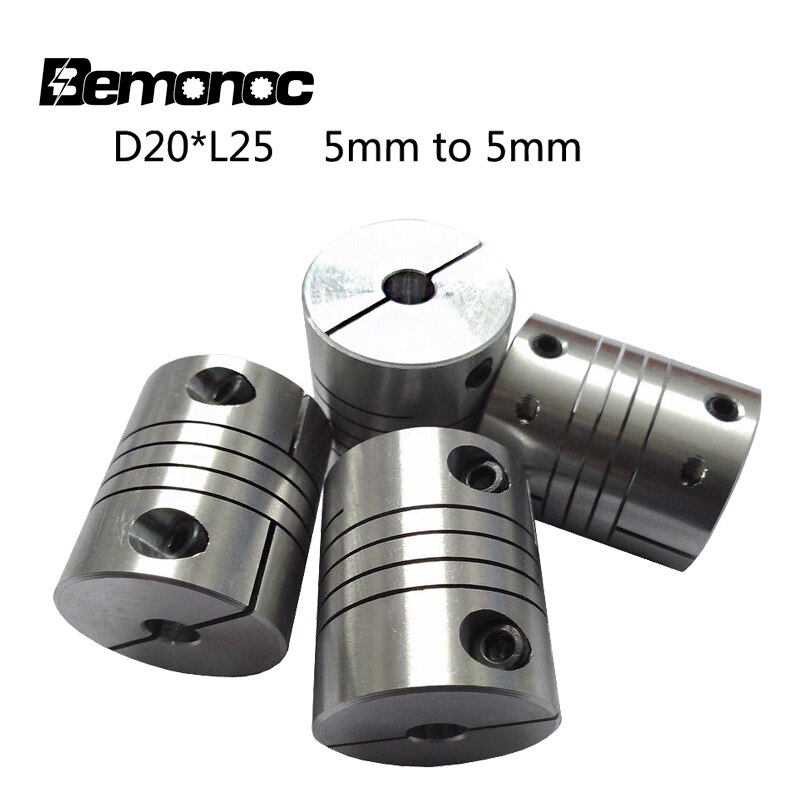 Askoppeling flexibele koppeling voor motoren aluminiumlegering diameter 20mm/25mm cnc flexibele koppeling askoppeling motorconnector