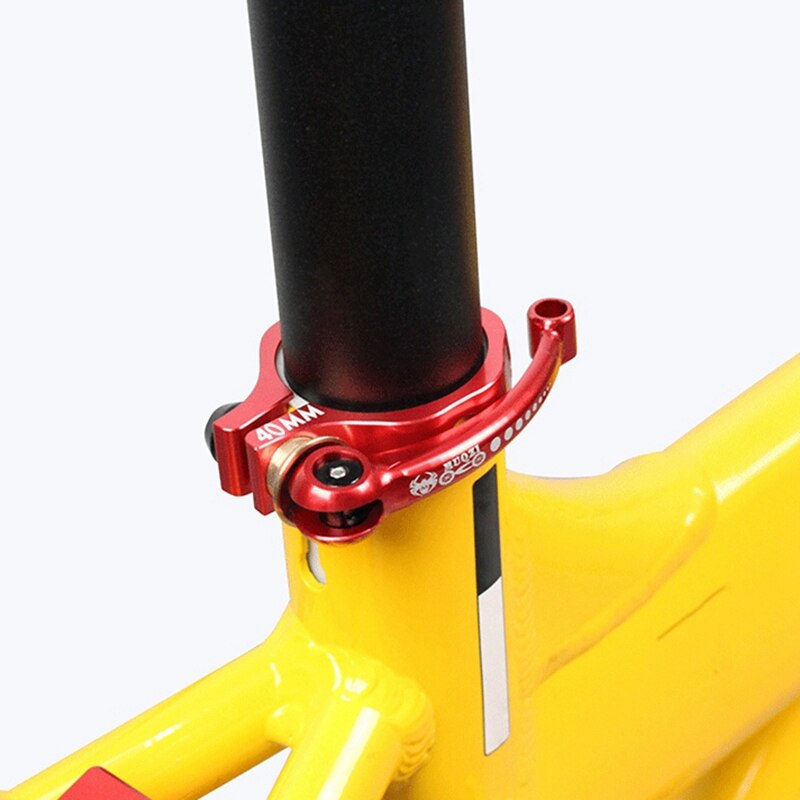 MUQZI Folding Bike Seat Post Clamp Ultralight Aluminum Alloy Quick Release Seatpost Collar 40mm for Folding Bikes