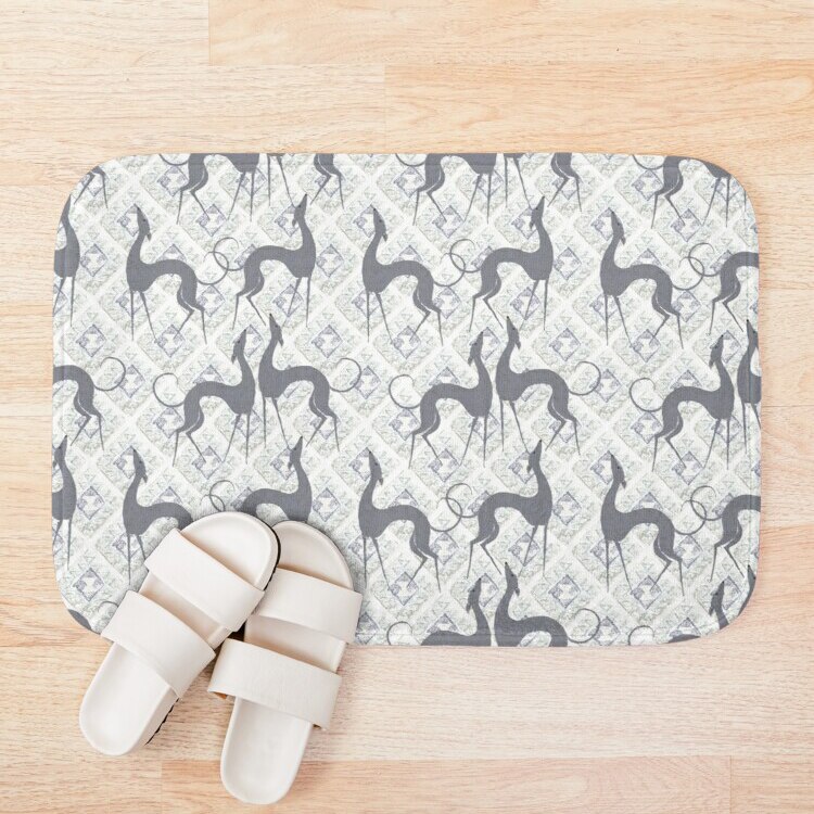 Italian Greyhounds Bath Mat Bath Mats Anti Slip Toilet Rug Kitchen Bedroom Carpet Custom Doormat Soft Bathroom Door Mat