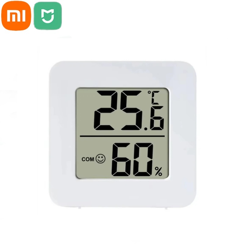 Xiaomi Mini LCD Digitale Thermometer Hygrometer Binnenkamertemperatuur-vochtigheidsmeter Sensormeter Weerstation 4-delige set: WHITE