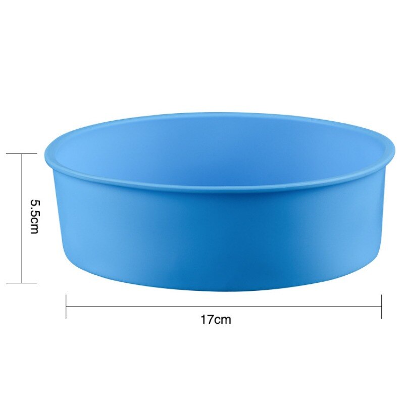 6/8/9 inch Ronde Vorm Mallen Siliconen Bakvorm Cake Mousse Ijsjes Chocolade Gebak Art Pan bakvormen Cake Tools Q1: 6 inch