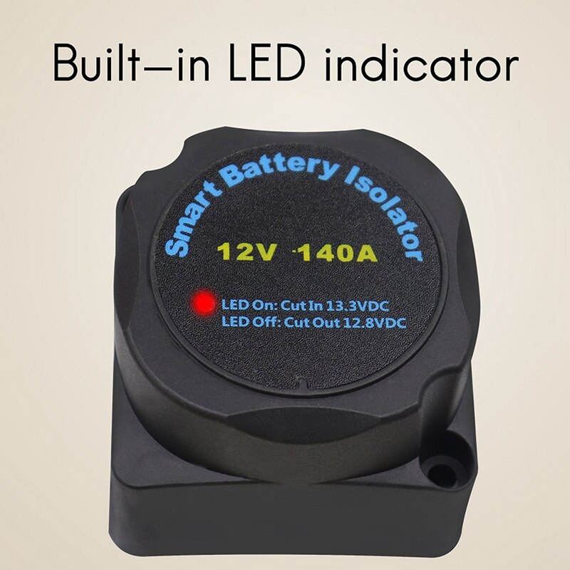 Relè sensibile alla tensione 12V 140Amp relè di ricarica automatico a doppia batteria doppio isolatore di batteria intelligente