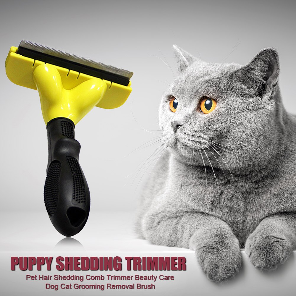 Peine cómodo para eliminación de pelo de mascotas peine para el cuidado de perros y gatos, recortador de pelo para cachorros y gatitos, utensilios de aseo para mascotas