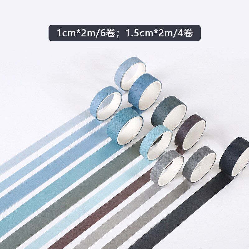 10 roll/set washi tape adhesiva masking tape washitapes kawaii stickers papeleria cute korean Decoration japanese decorationtape: F