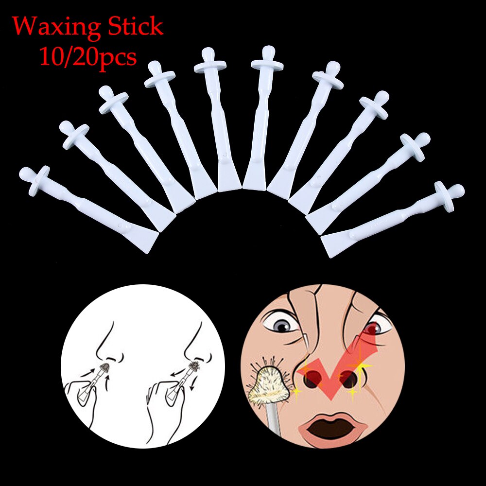 2 in1 Nose Hair body hair removal Waxing Stick plastic Hair removal Wax bean Wiping wax tool Nose Hair removal Beauty bar
