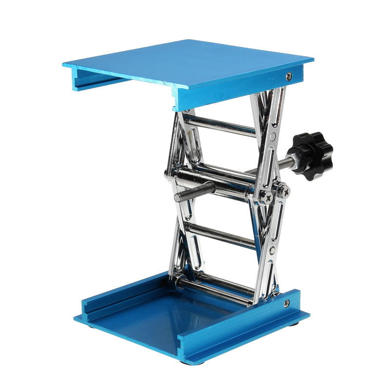 Plataforma elevadora de 4x4 pulgadas, soporte de laboratorio, elevador de laboratorio, tijera de aleación de aluminio