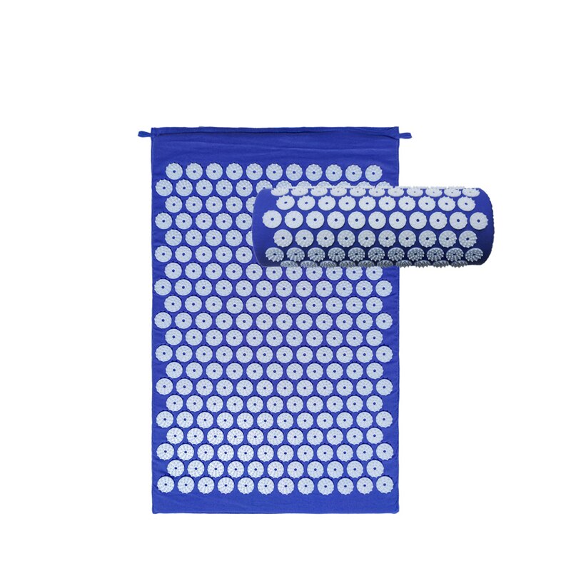 Matelas à ongles Pilates pour lit de Yoga, coussin d'acupression et Relaxation: blue