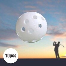 10pcs/lot Indoor golf ball golf practice balls golf light ball have hole Golf Training Aids 7 colors to choose