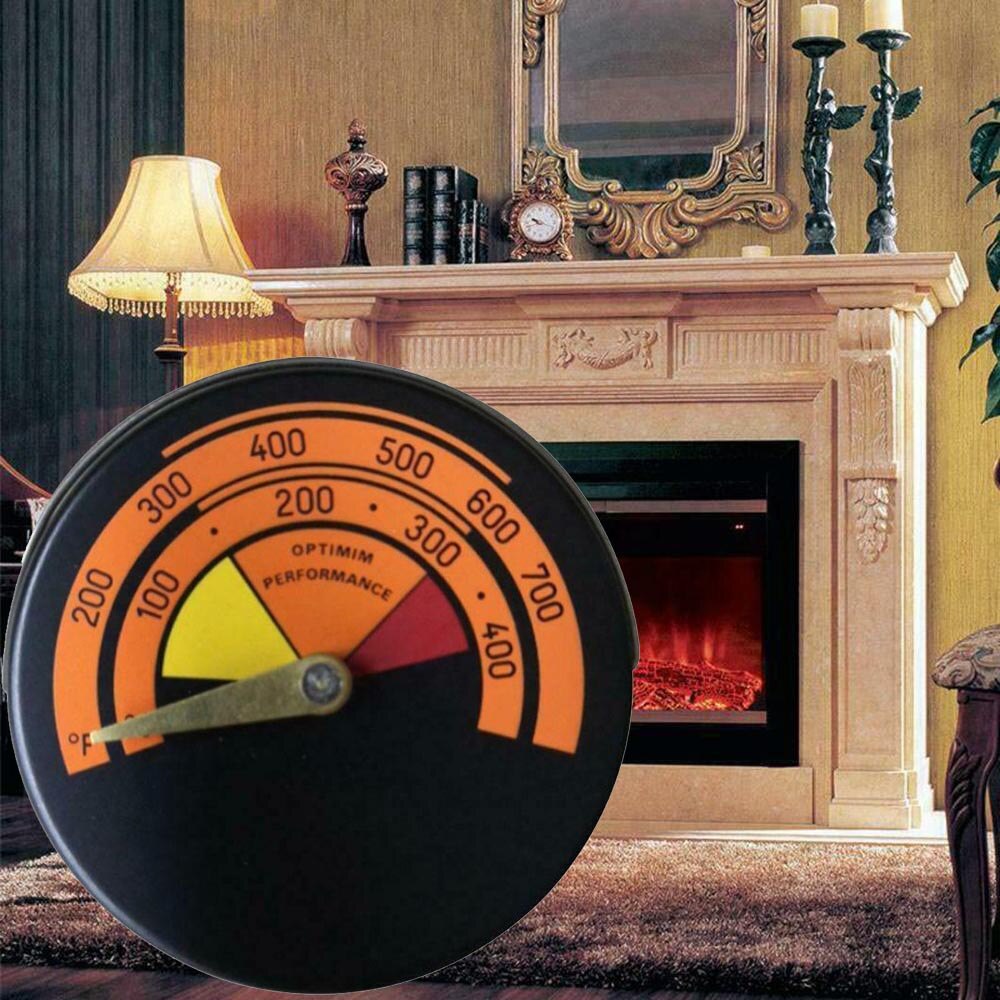 0-400 grader celsius komfyrtermometer til vedovn 63 x 9mm