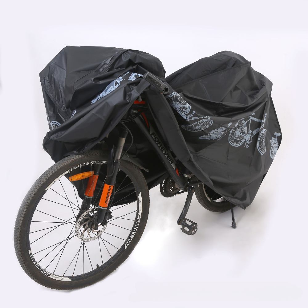 Cubierta impermeable para equipo de bicicleta, cubierta para bicicleta, cubierta para sol al aire libre, funda para bicicleta de montaña, accesorios para bicicleta: Negro
