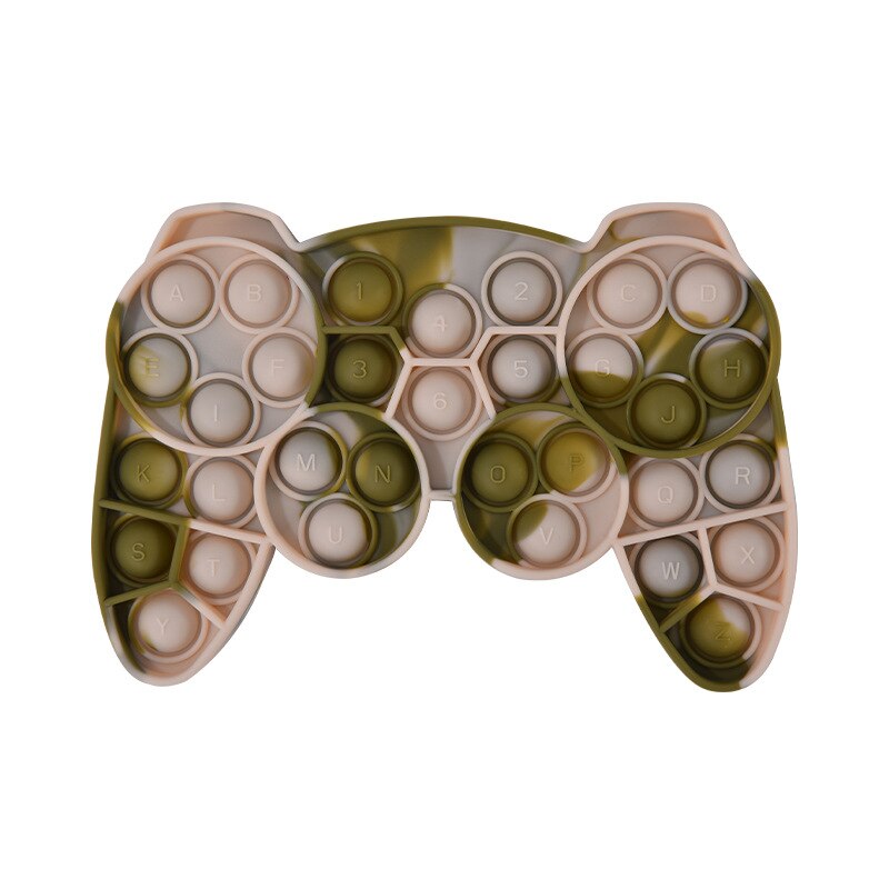 Squeeze Toy Rainbow Fidget Toys Push Bubble Animal Sensory Autism Squeeze Stress Reliever Mini Game Simple Dimple Relax Toy: Clear