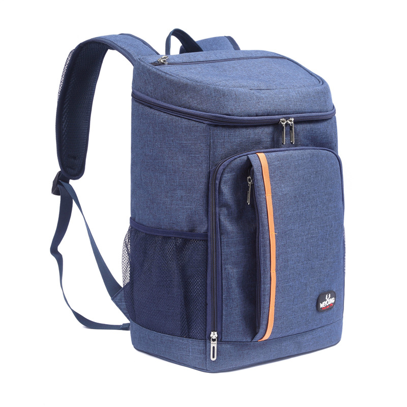 Weyoung 22L Thermal Insulated Waterproof Thickened Cooler Backpack Bag Large Outdoor Refrigerator Picnic Bag: Dark Blue